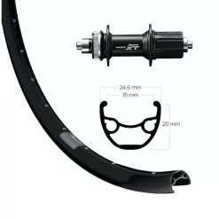 GMB XT / Ryde Rival Disc QR Ruota Posteriore Gravel / Trekking 29"