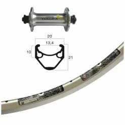 GMB Tiagra / Rigida Flyer Ruota Anteriore Corsa